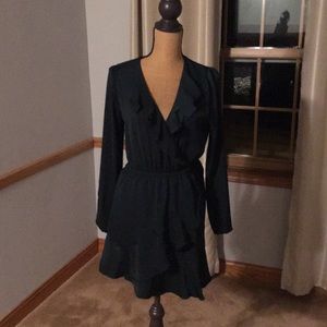 Gorgeous faux wrap dress for brunch or parties